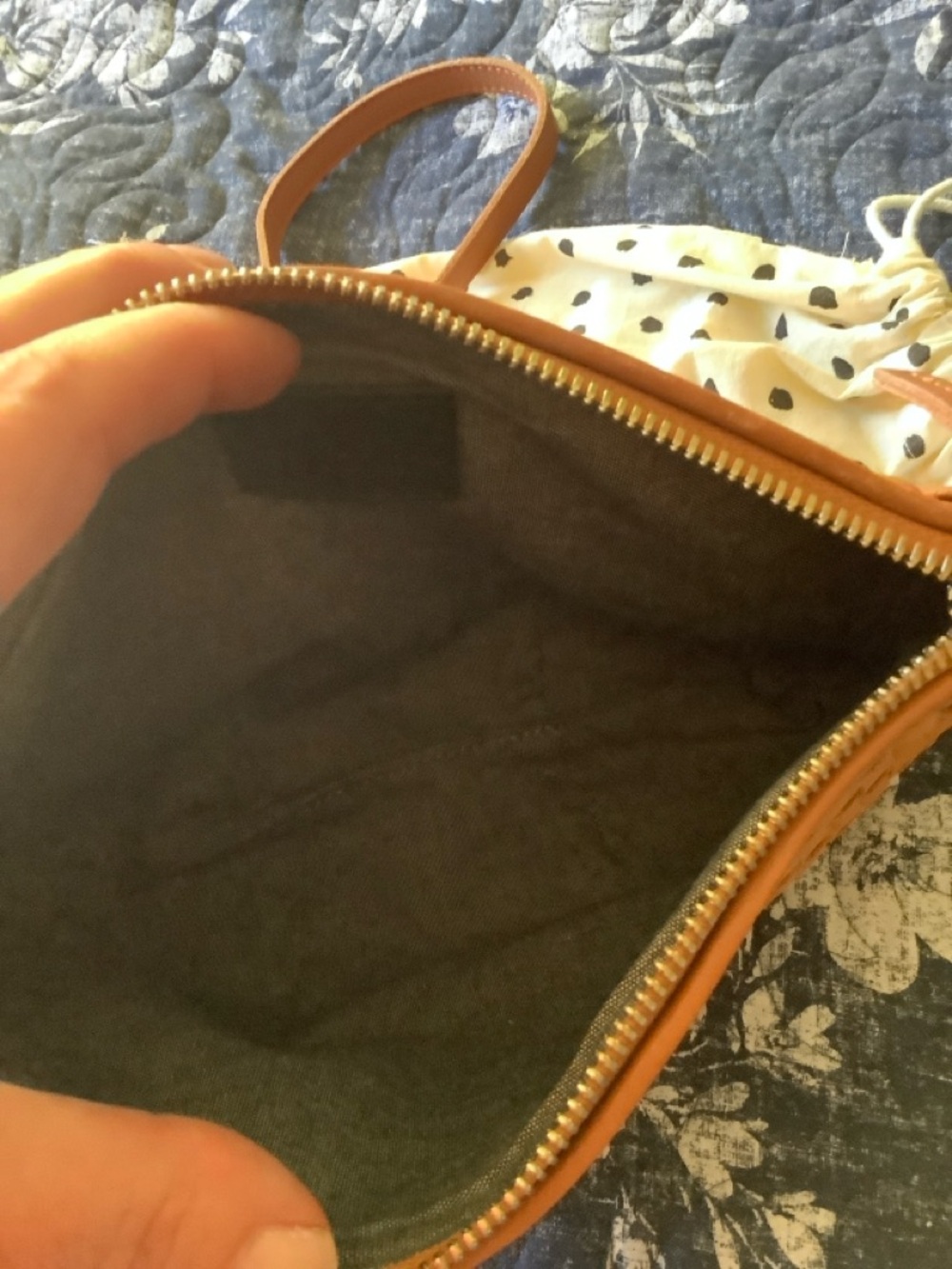 Clare V. Petit Moyen Messenger Natural Woven Tan Leather - Picture 5 of 11